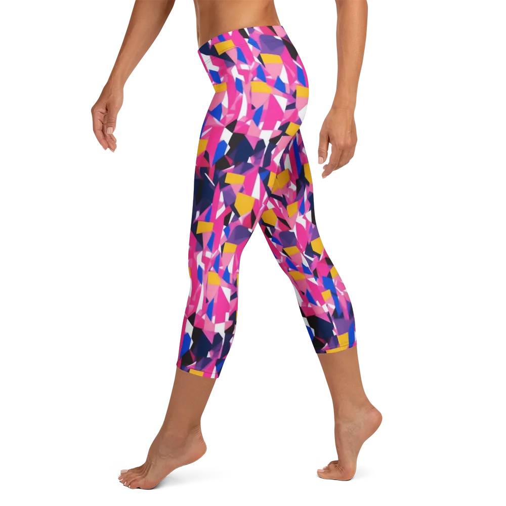 Laser Petal on Capri Leggings — Left