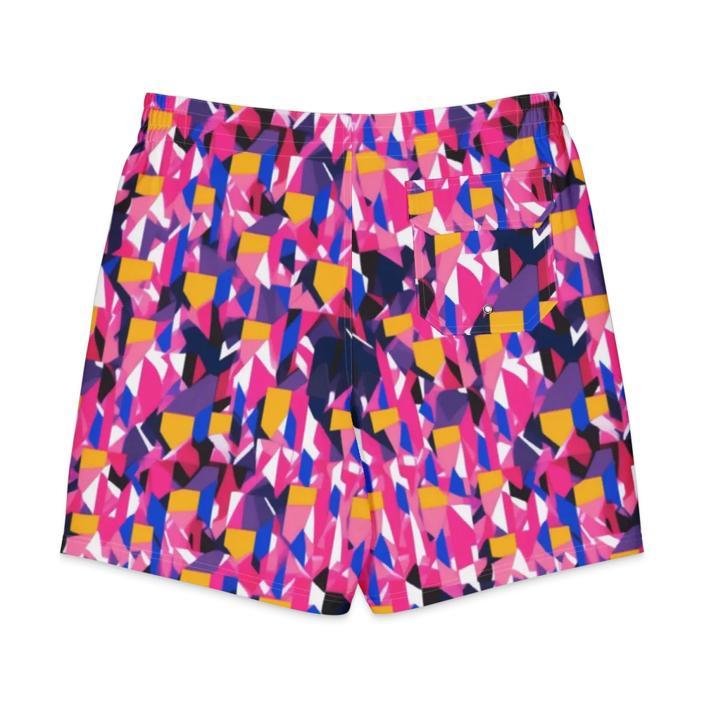 Laser Petal on Men's Board Shorts — Back