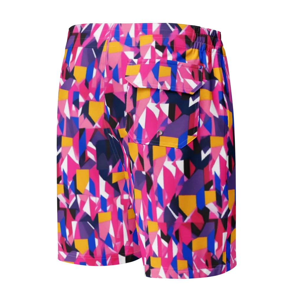 Laser Petal on Men's Board Shorts — Back