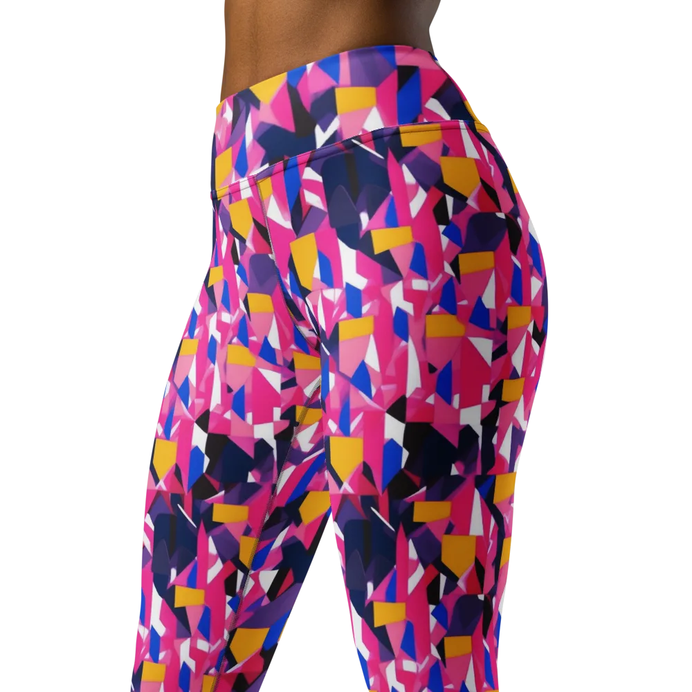 Laser Petal on Yoga Leggings — Left Front