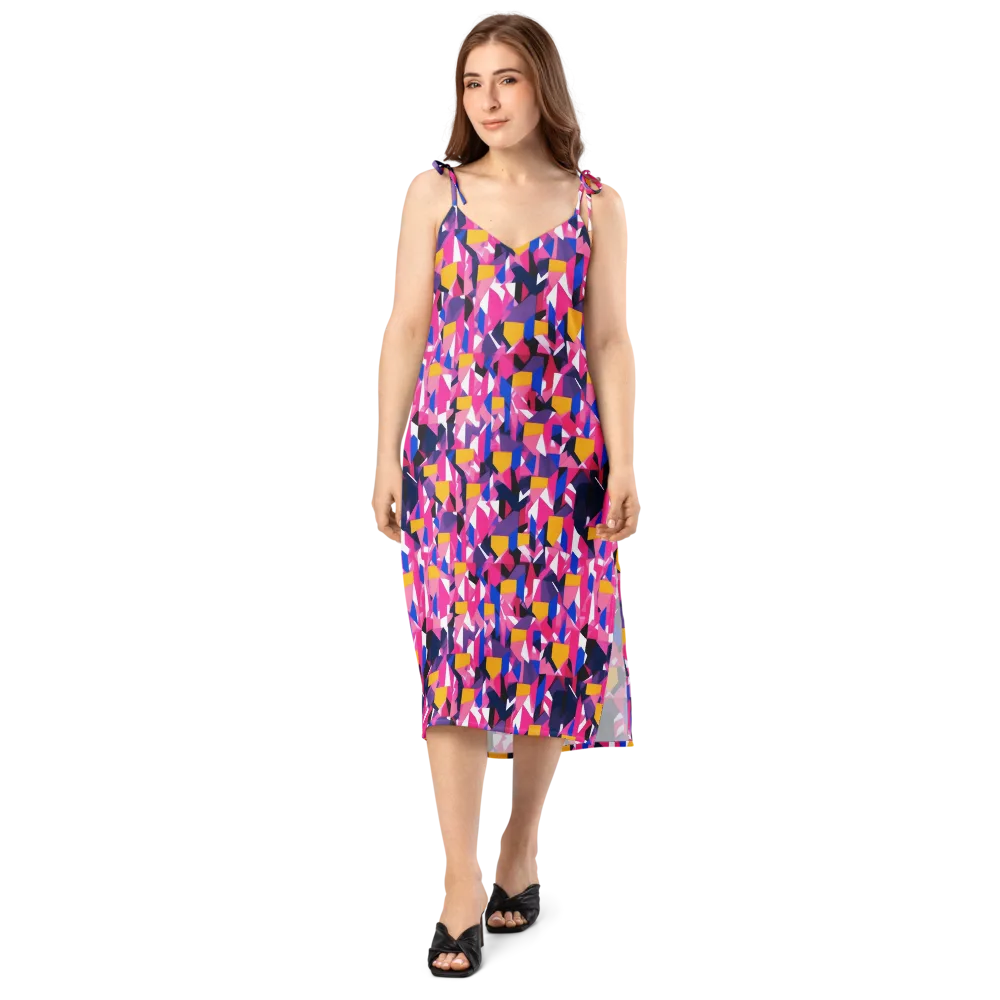 Laser Petal on Slip Dress — Front