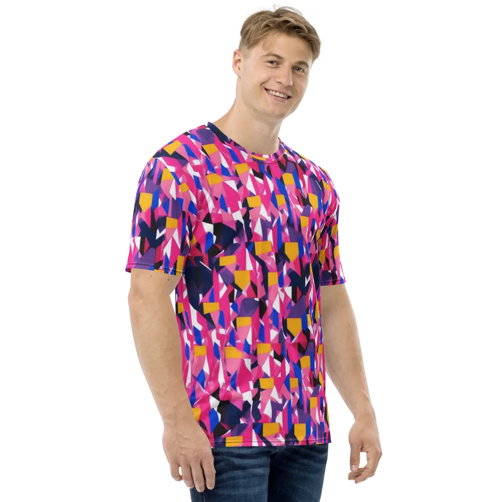 Laser Petal on Men's Crew Neck T-Shirt — Right