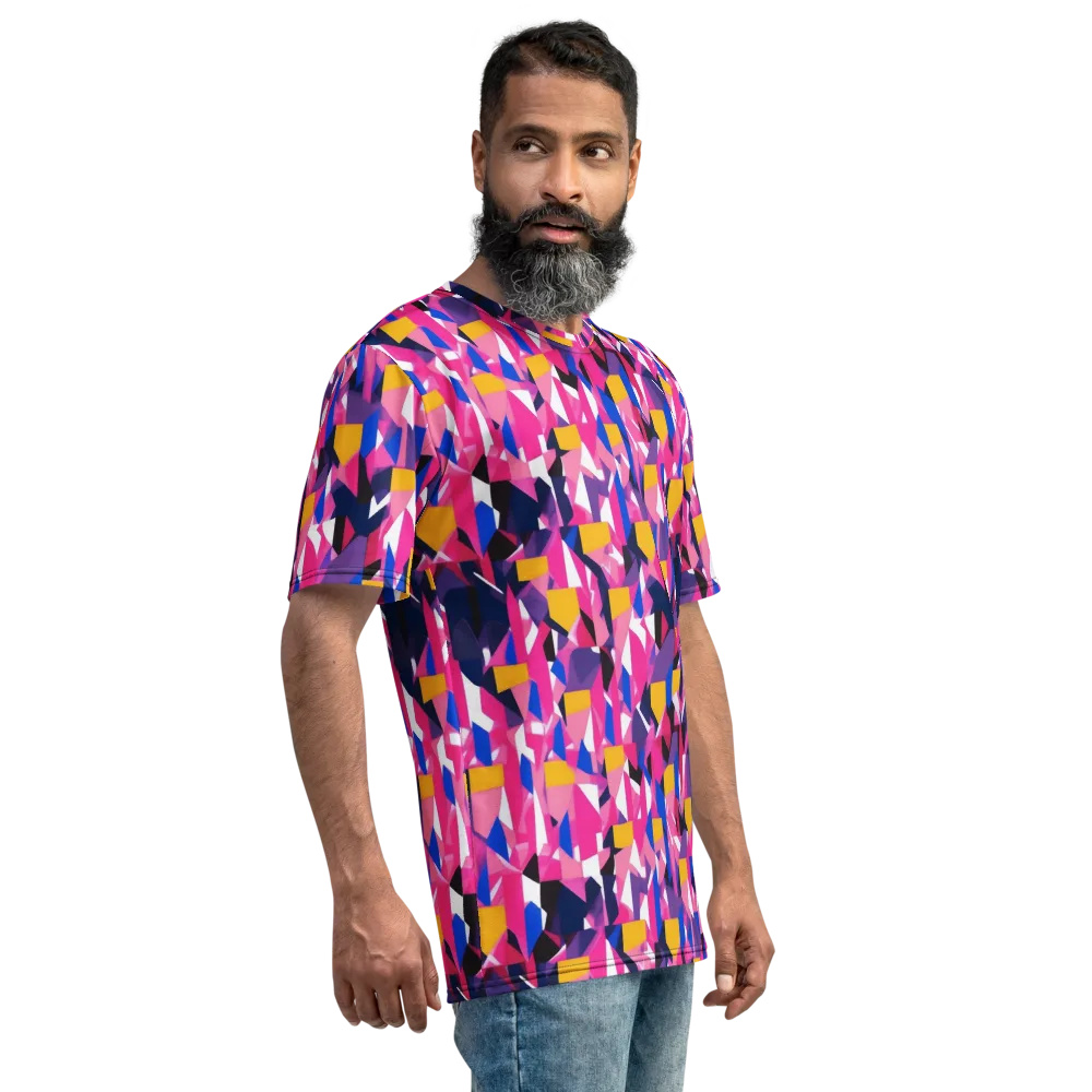 Laser Petal on Men's Crew Neck T-Shirt — Right