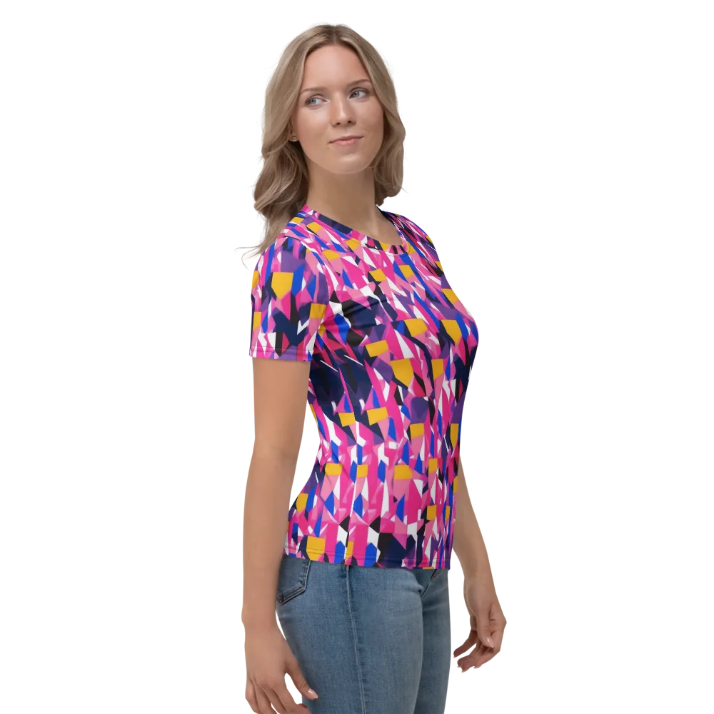 Laser Petal on Women's Crew Neck T-Shirt — Right