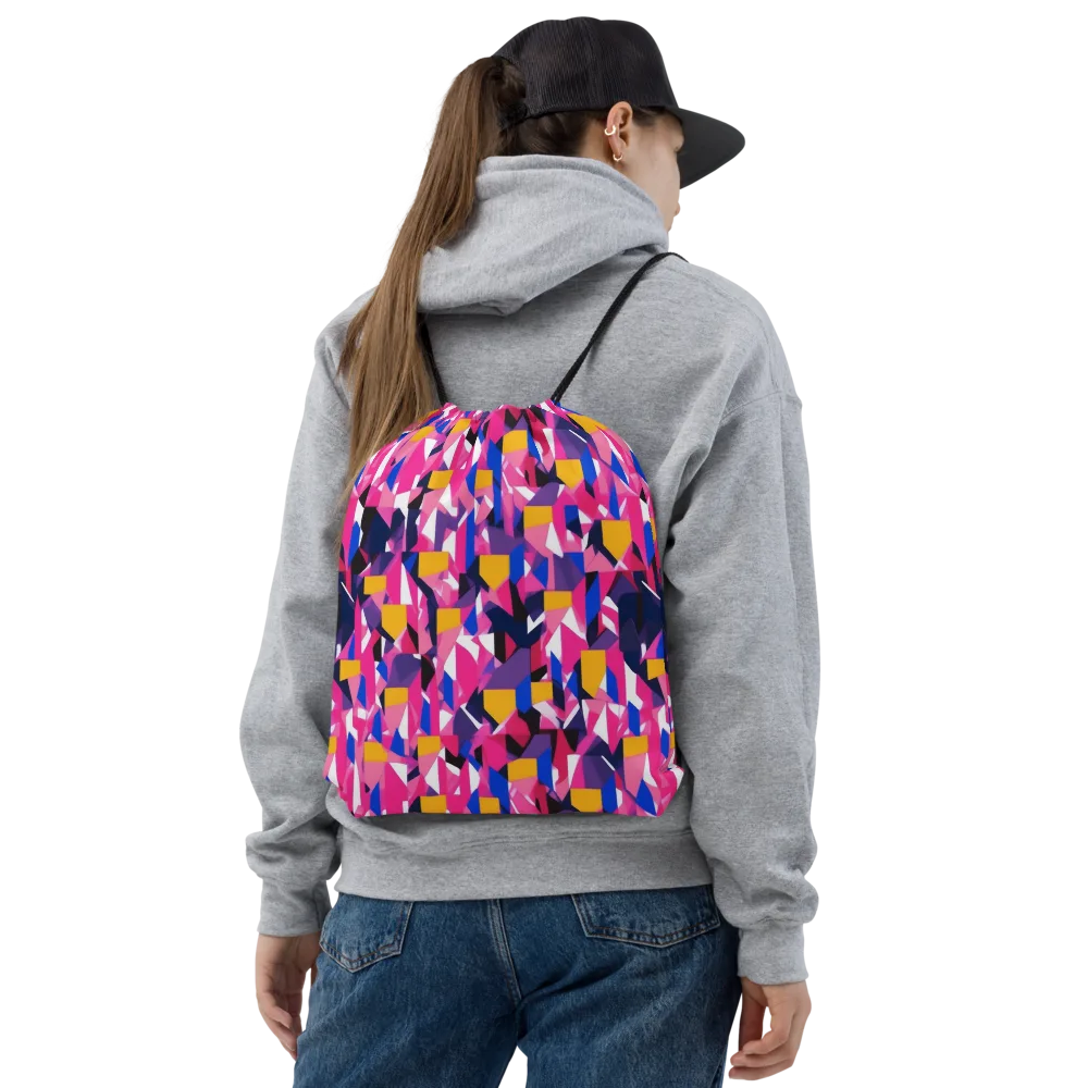 Laser Petal on Drawstring Bag — Front