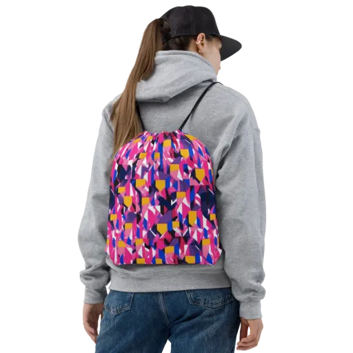 Laser Petal on a Drawstring Bag