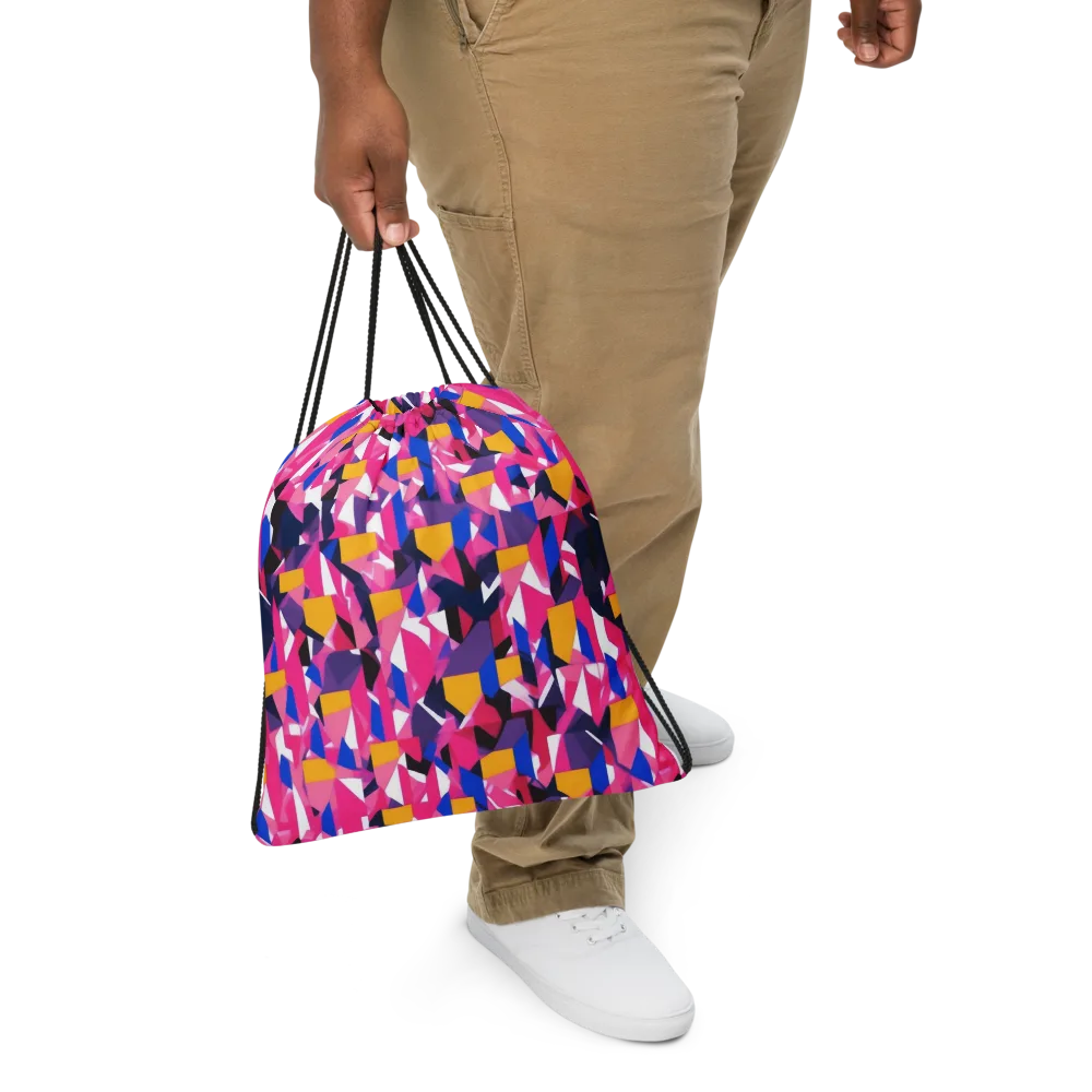 Laser Petal on Drawstring Bag — Front