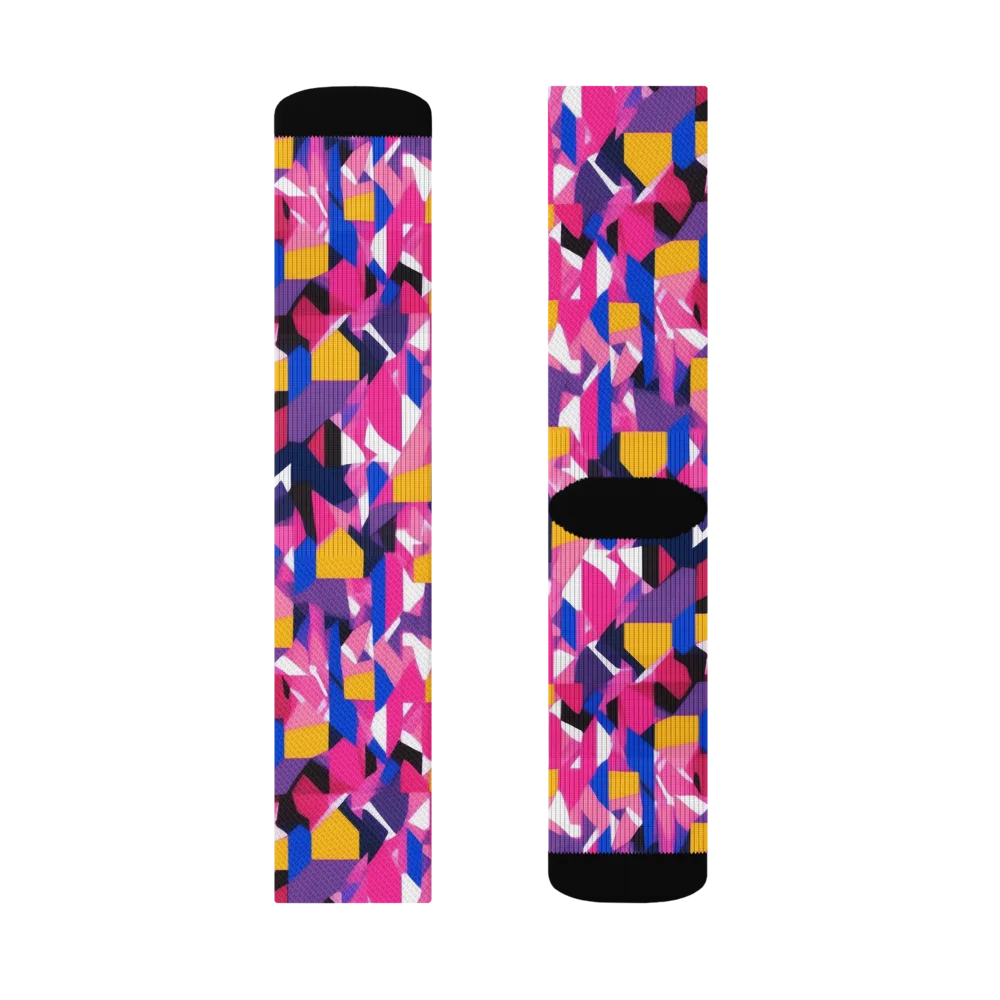 Laser Petal on Socks — Left Sock