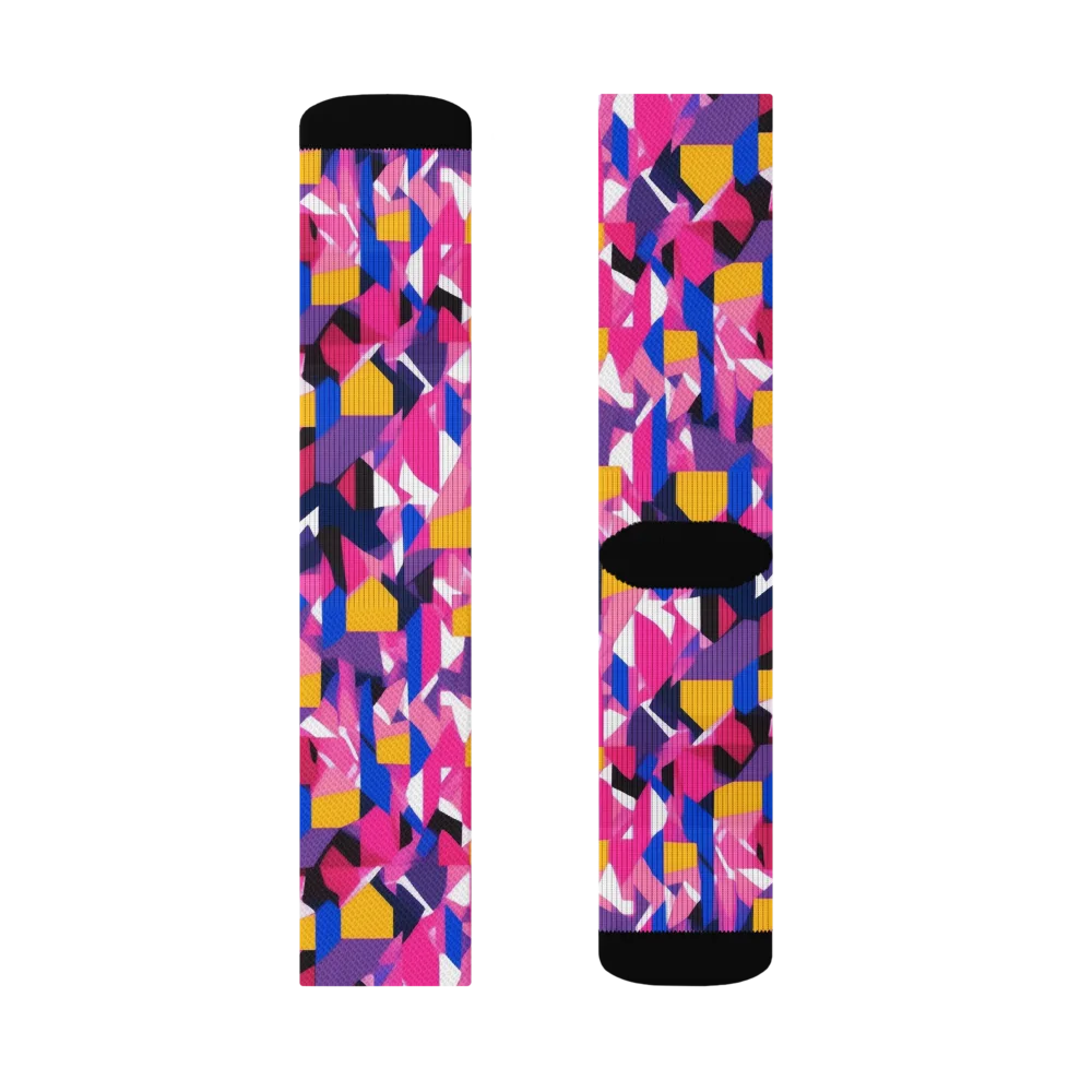 Laser Petal on Socks — Right Sock