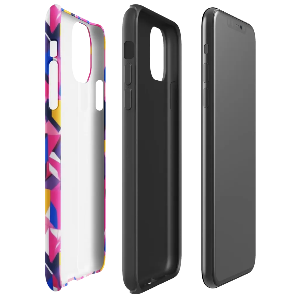Laser Petal on Tough Case for iPhone® — Right