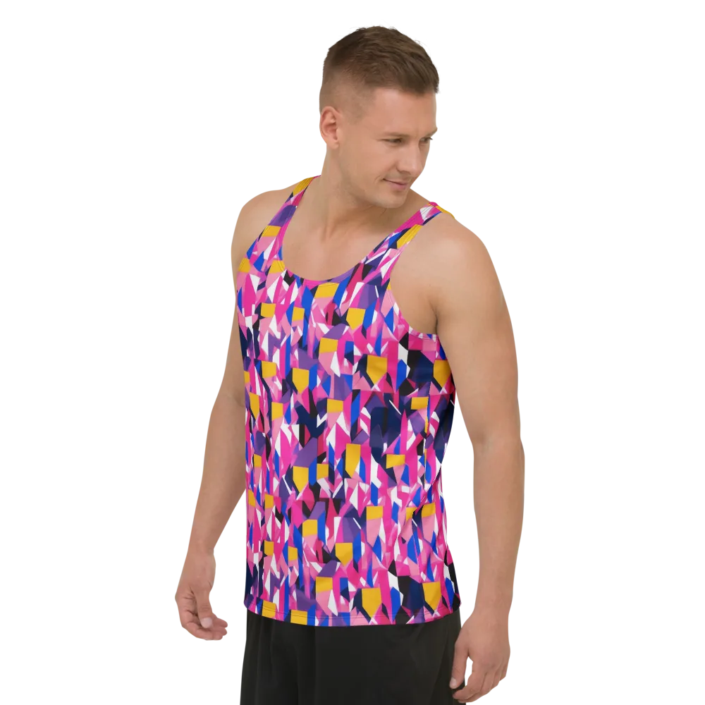 Laser Petal on Men's Tank Top — Left Front
