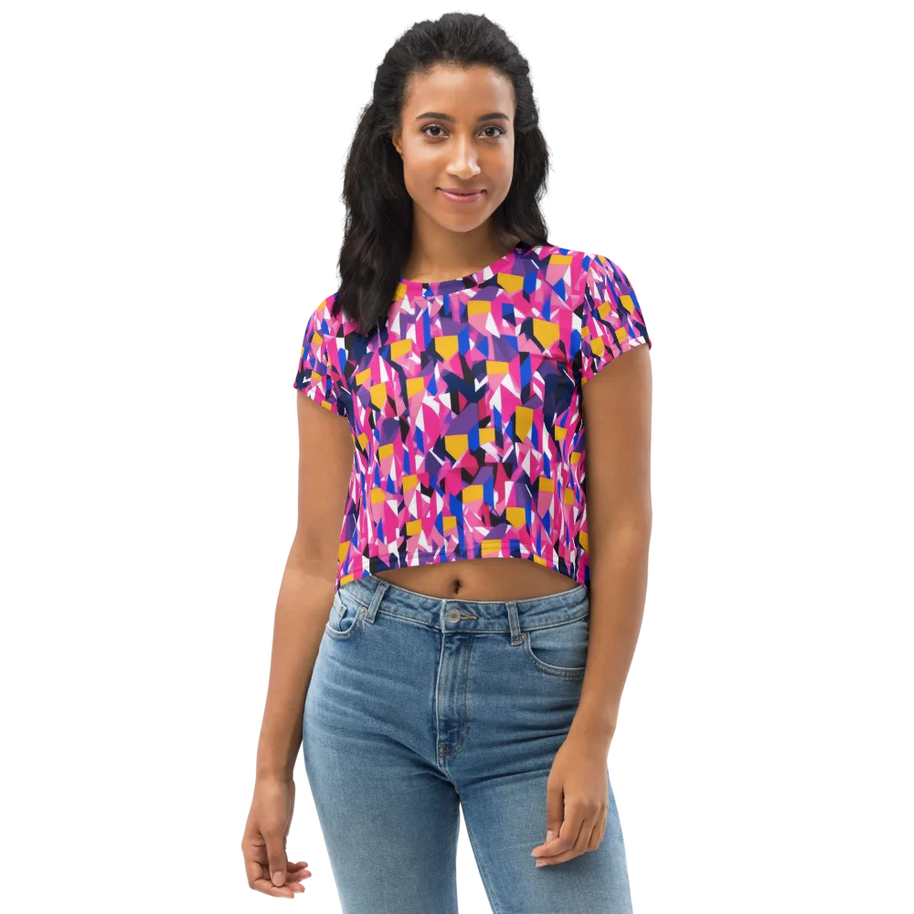 Laser Petal on Crop Tee — Front