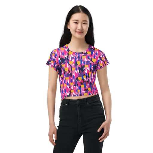 Laser Petal on a Crop Tee