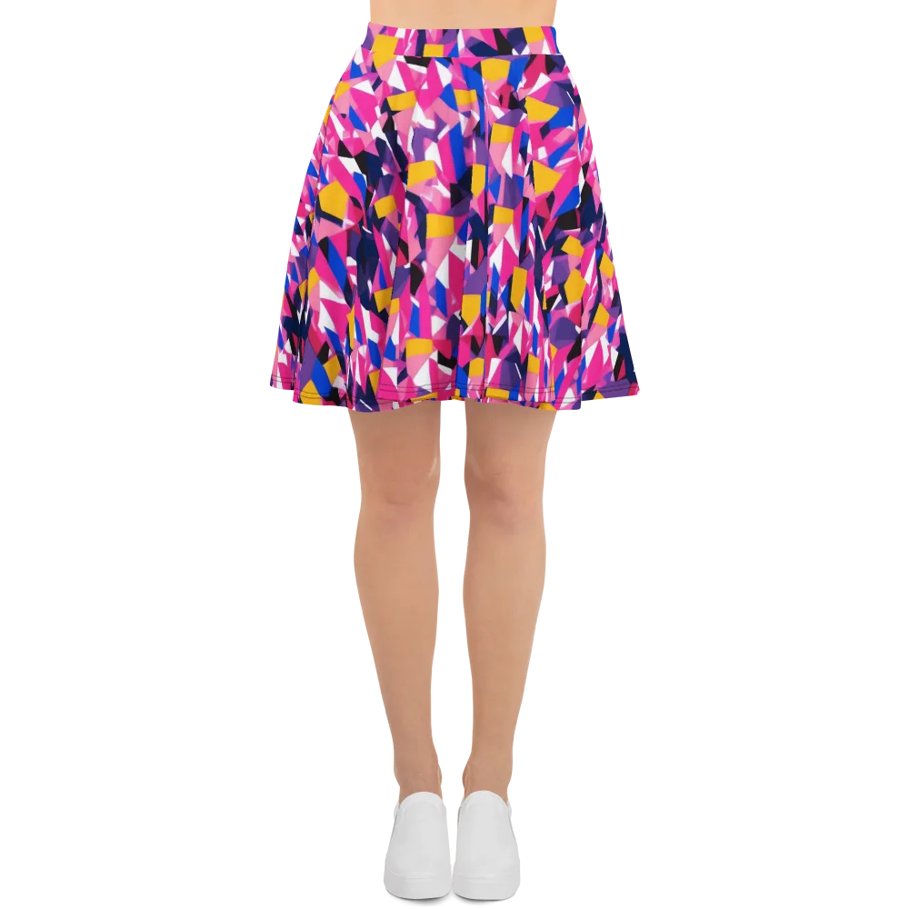 Laser Petal on Skater Skirt — Front
