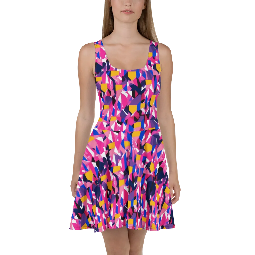 Laser Petal on Skater Dress — Front