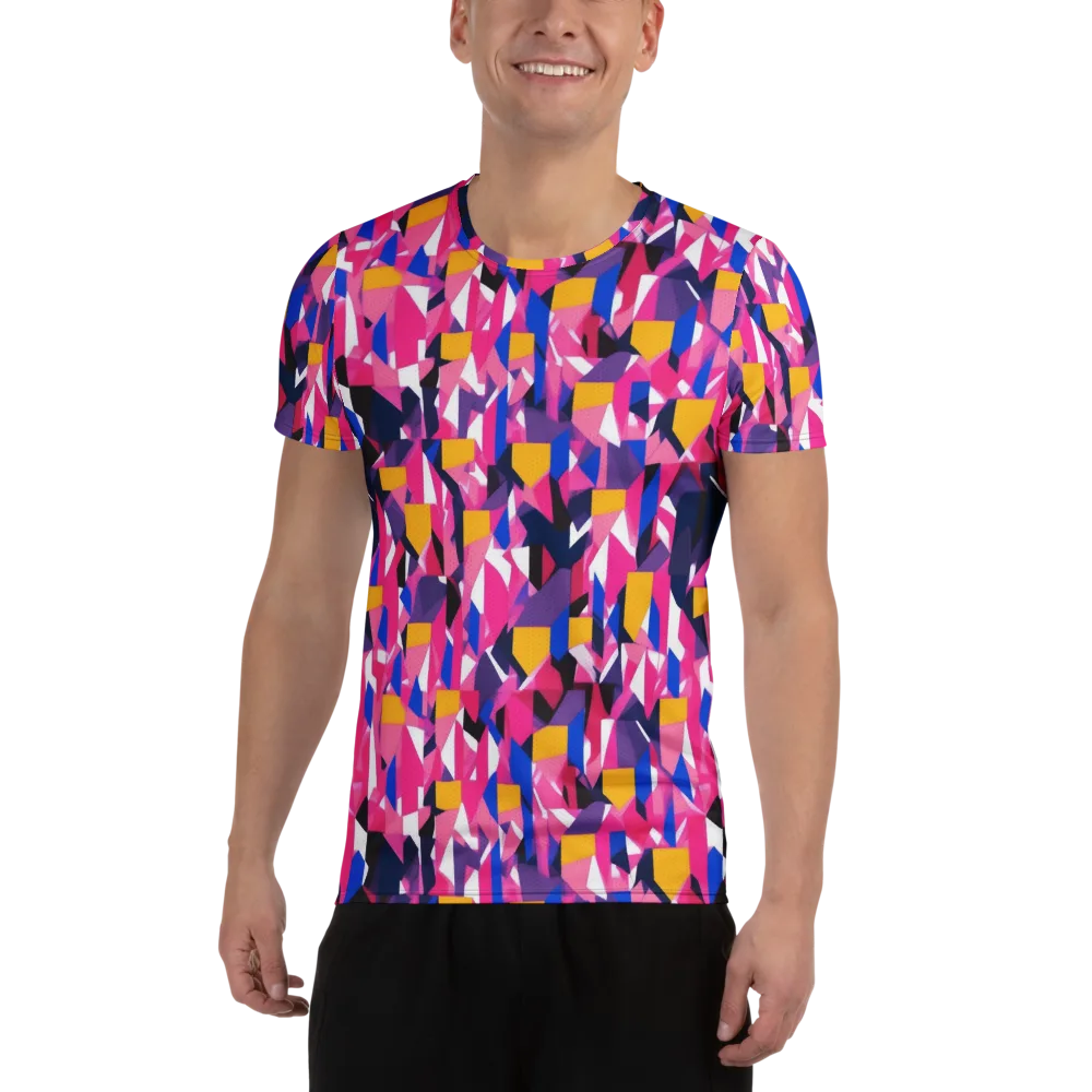 Laser Petal on Men's Athletic T-Shirt — Front