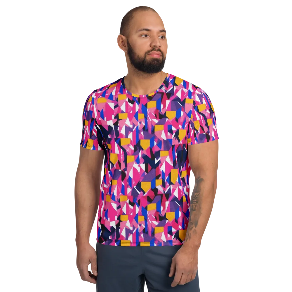 Laser Petal on Men's Athletic T-Shirt — Front