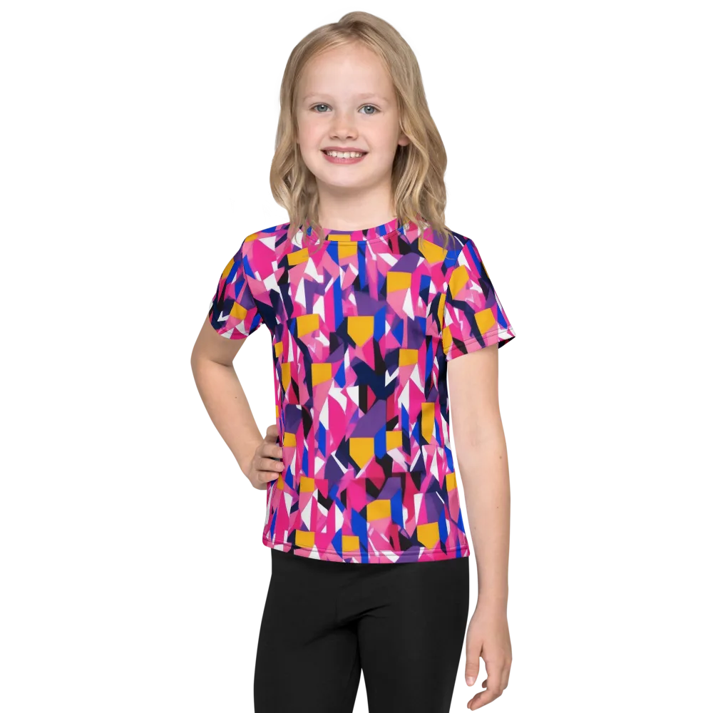 Laser Petal on Kids Crew Neck T-Shirt — Front