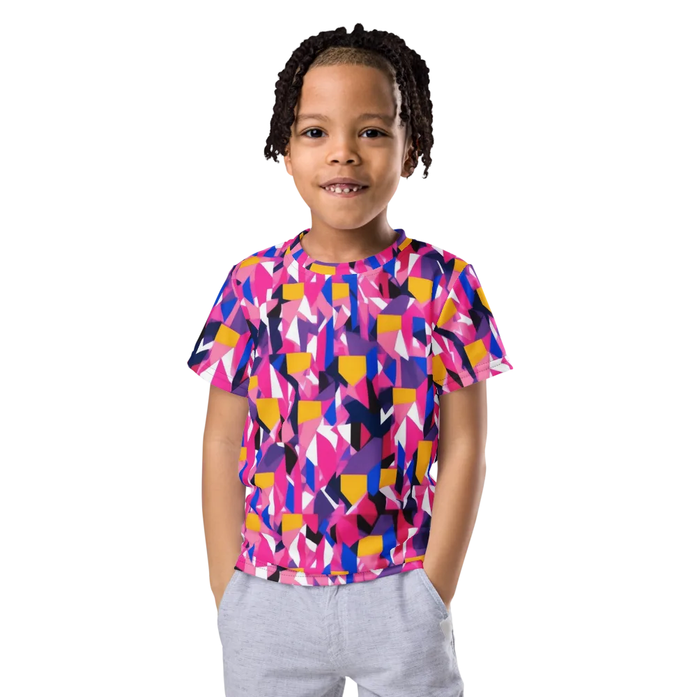 Laser Petal on Kids Crew Neck T-Shirt — Front