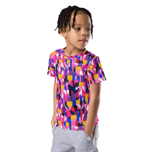 Laser Petal on a Kids Crew Neck T-Shirt
