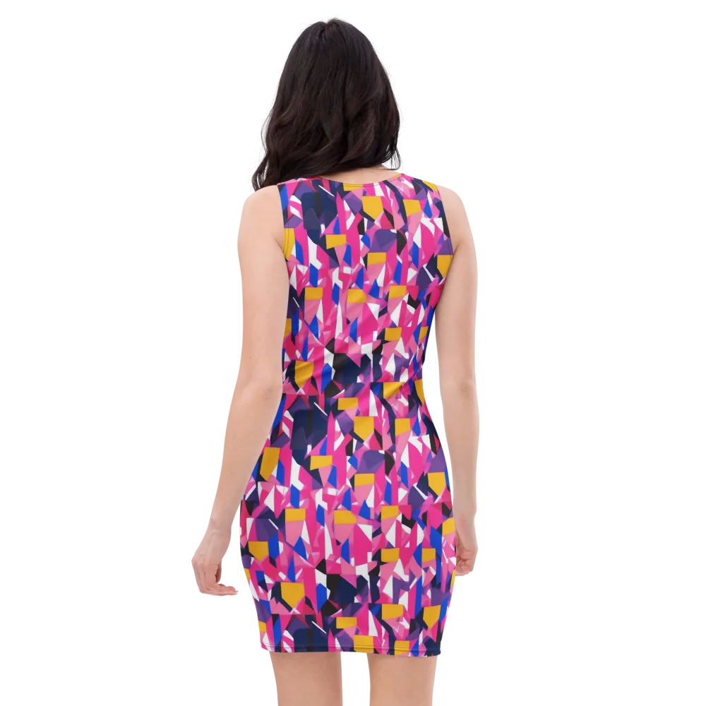 Laser Petal on Bodycon Dress — Back