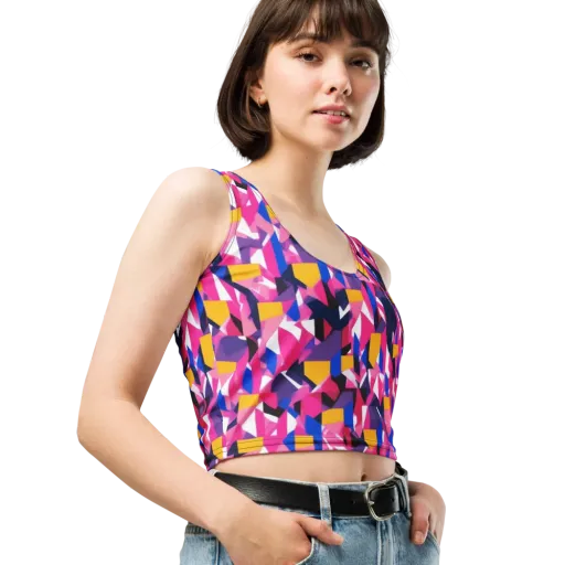 Laser Petal on a Crop Top