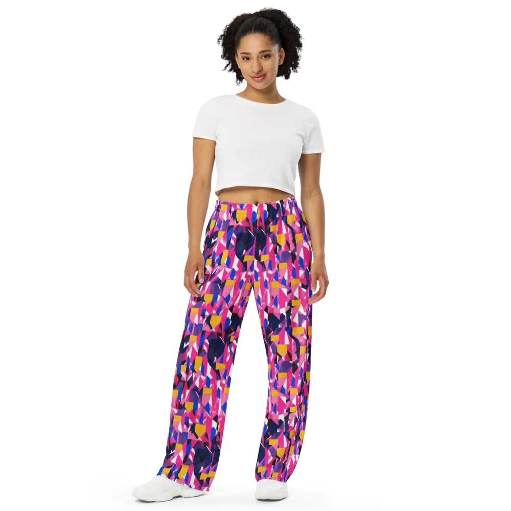 Laser Petal on Wide-Leg Pants — Front
