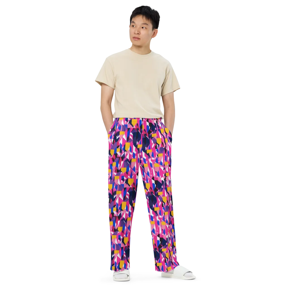 Laser Petal on Wide-Leg Pants — Front
