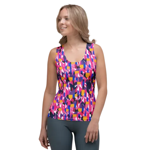 Laser Petal on a Women's Tank Top