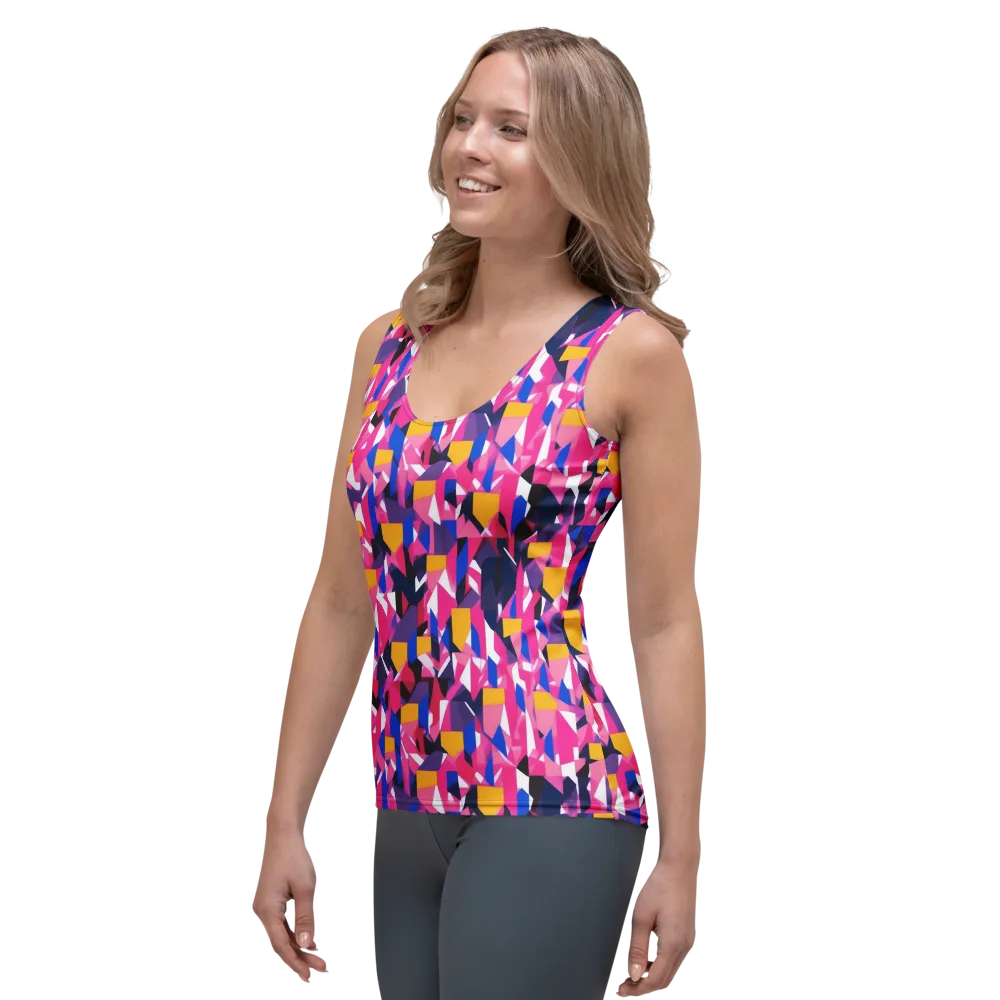 Laser Petal on Women's Tank Top — Left Front