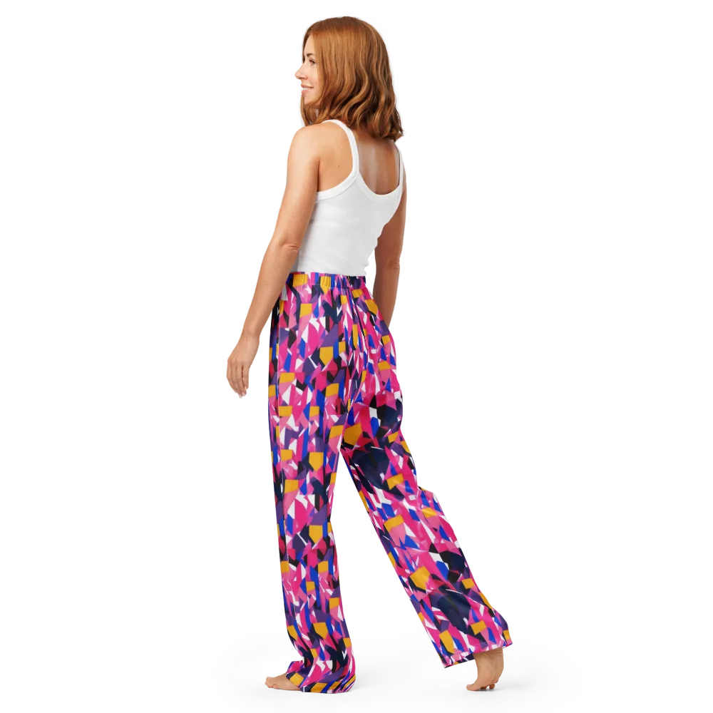 Laser Petal on Women's Pajama Pants — Back