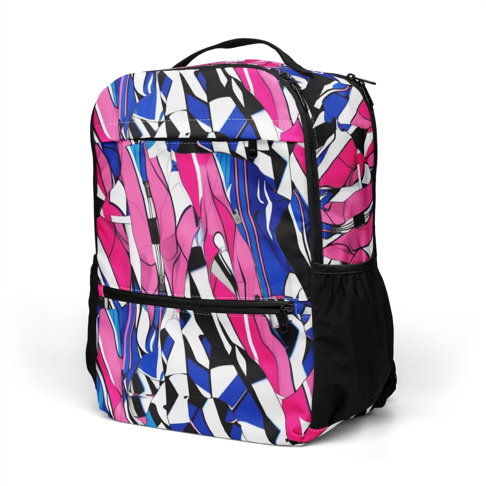 Neon Tailored Chaos on Utility Backpack — Left Front