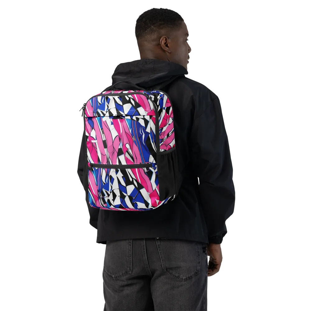 Neon Tailored Chaos on Utility Backpack — Back