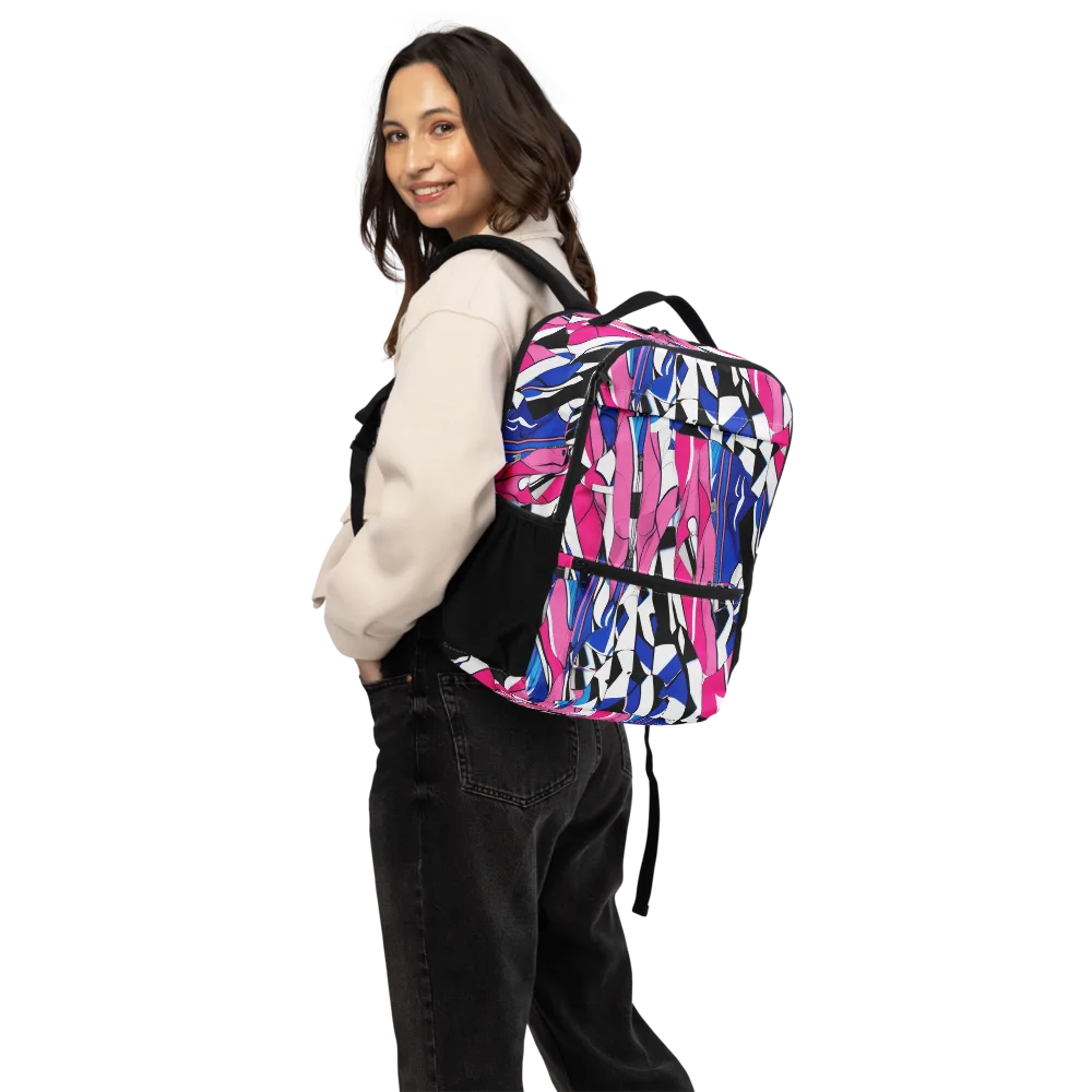 Neon Tailored Chaos on Utility Backpack — Back