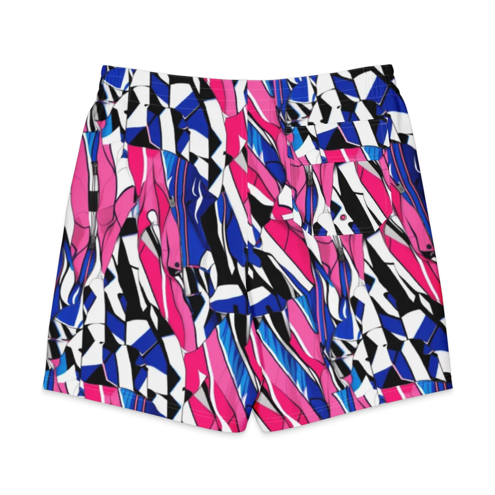 Neon Tailored Chaos on Men's Board Shorts — Back