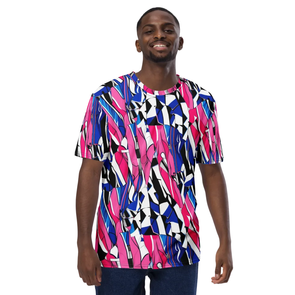 Neon Tailored Chaos on Men's Crew Neck T-Shirt — Front