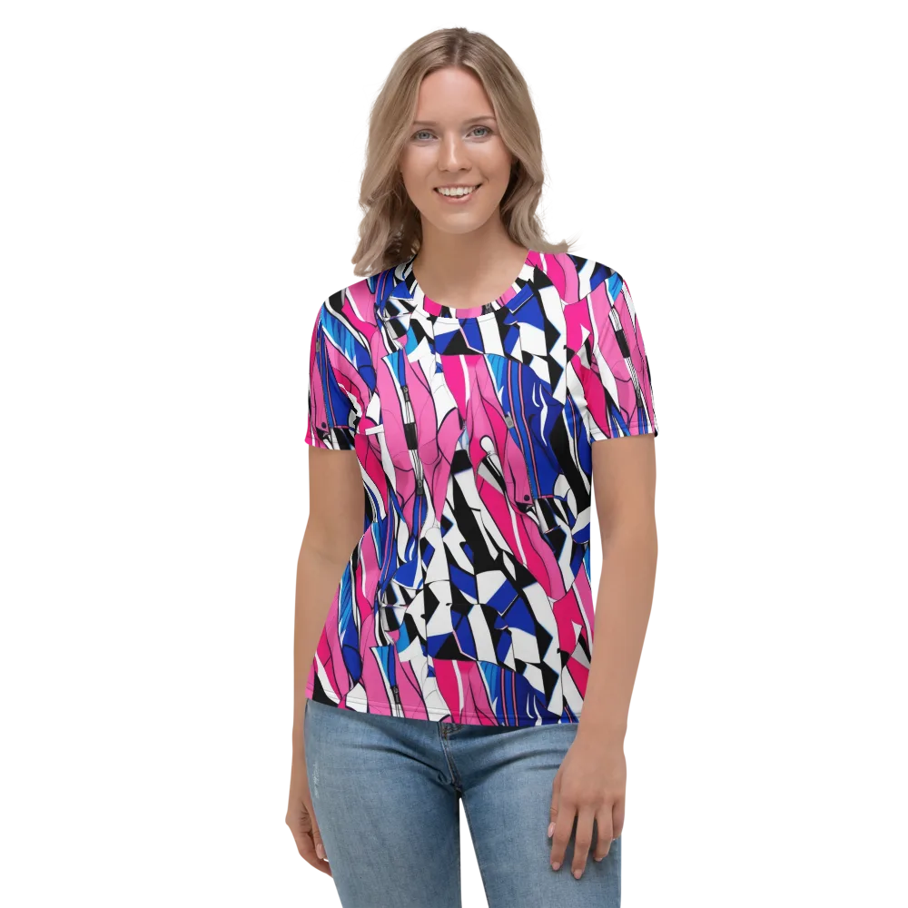 Neon Tailored Chaos on Women's Crew Neck T-Shirt — Front