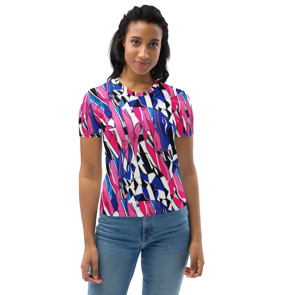 Neon Tailored Chaos on Women's Crew Neck T-Shirt — Front