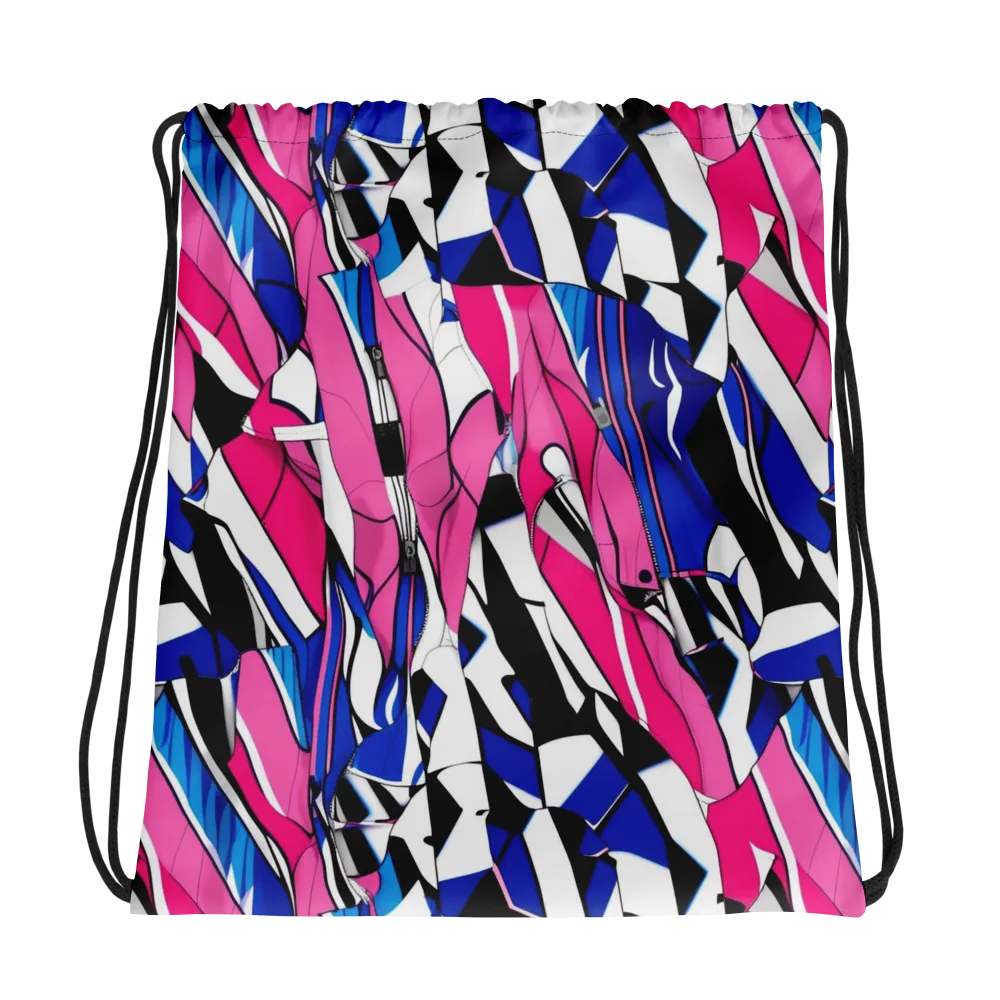 Neon Tailored Chaos on Drawstring Bag — Photo