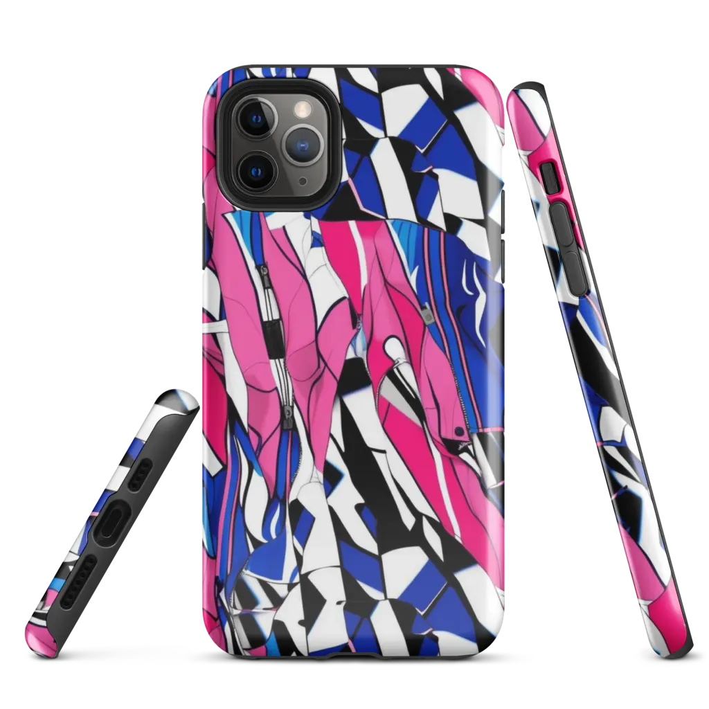 Neon Tailored Chaos on Tough Case for iPhone® — Front