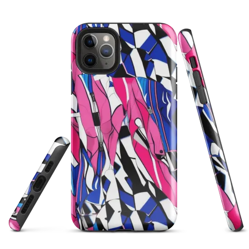 Neon Tailored Chaos on a Tough Case for iPhone®