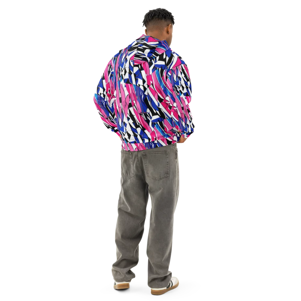 Neon Tailored Chaos on Cotton Hoodie — Back