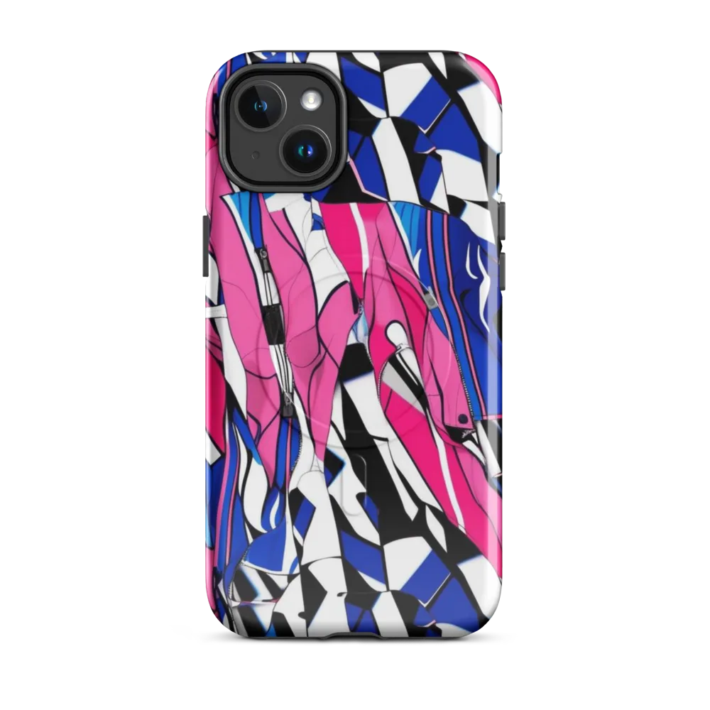 Neon Tailored Chaos on MagSafe Tough Case for iPhone® — Front