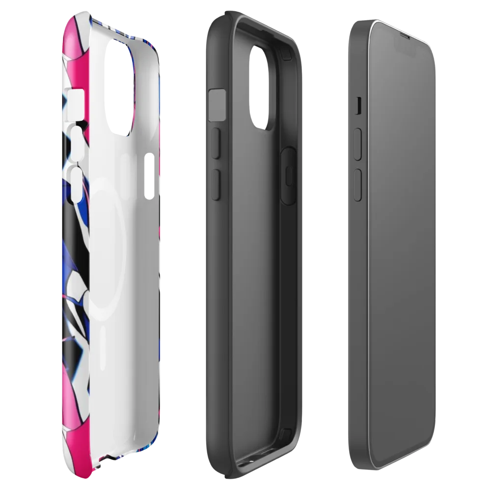 Neon Tailored Chaos on MagSafe Tough Case for iPhone® — Front