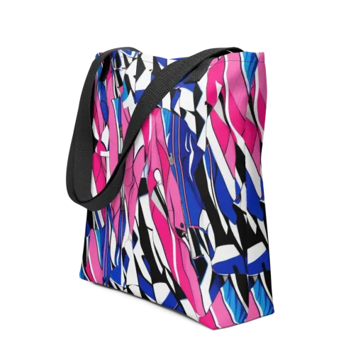 Neon Tailored Chaos on a Tote Bag