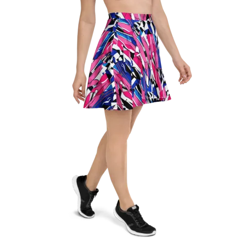 Neon Tailored Chaos on a Skater Skirt