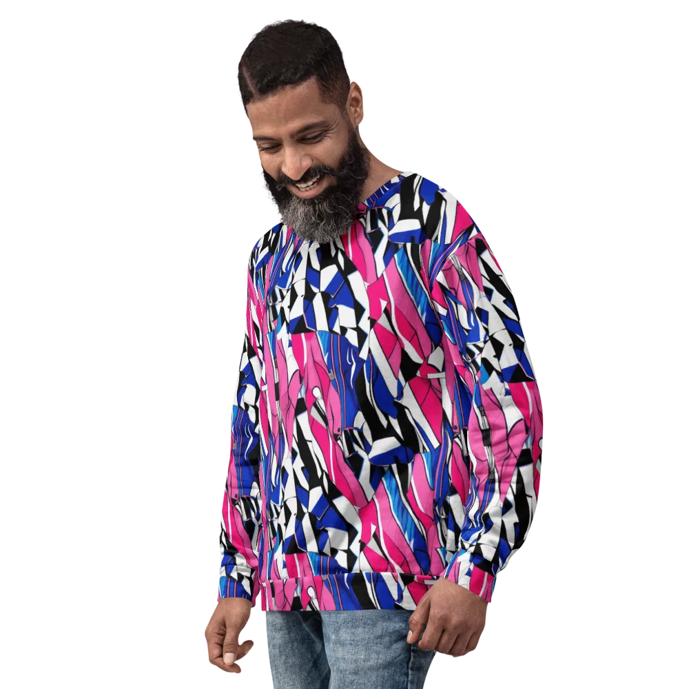Neon Tailored Chaos on Sweatshirt — Left Front