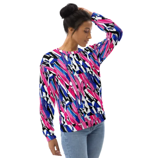 Neon Tailored Chaos on a Sweatshirt