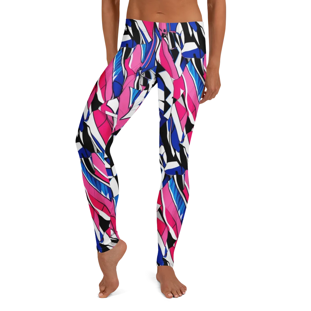 Neon Tailored Chaos on Leggings — Front