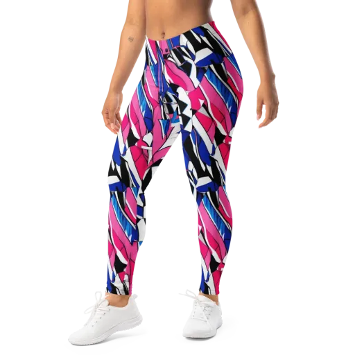 Neon Tailored Chaos on a Leggings